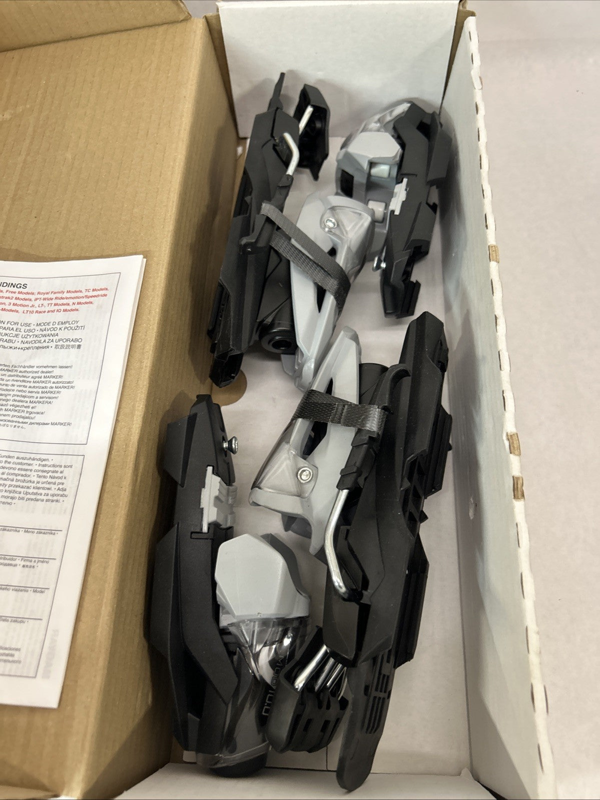Marker 10.0 Ski Bindings Silver Black DIN 2.5-10 Alpine Ski Equipment