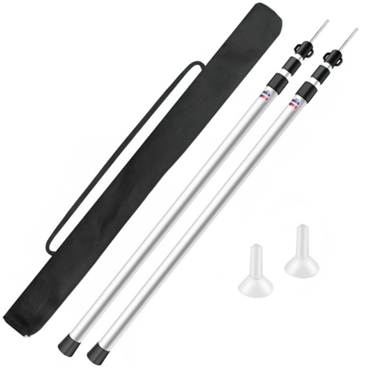 Adjustable Tent Poles Set for Camping Canopy Awning Shelter - Aluminum Telescopic