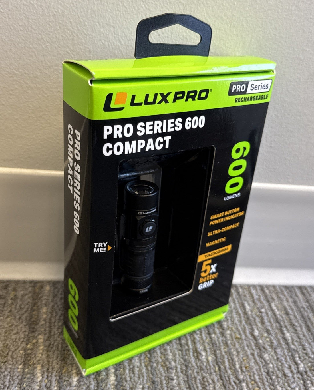 Rechargeable LED Flashlight 600 Lumens Compact EDC Waterproof Torch