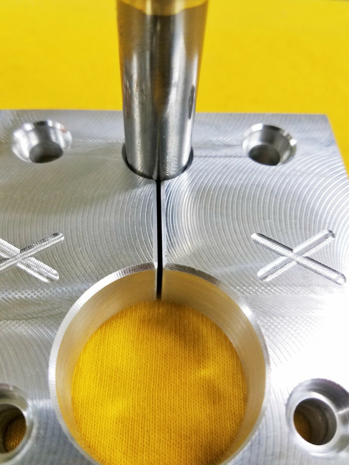 Fox Float X Shock Rebuild Vise Clamp Reservoir & Shaft - Aluminum CNC Tool