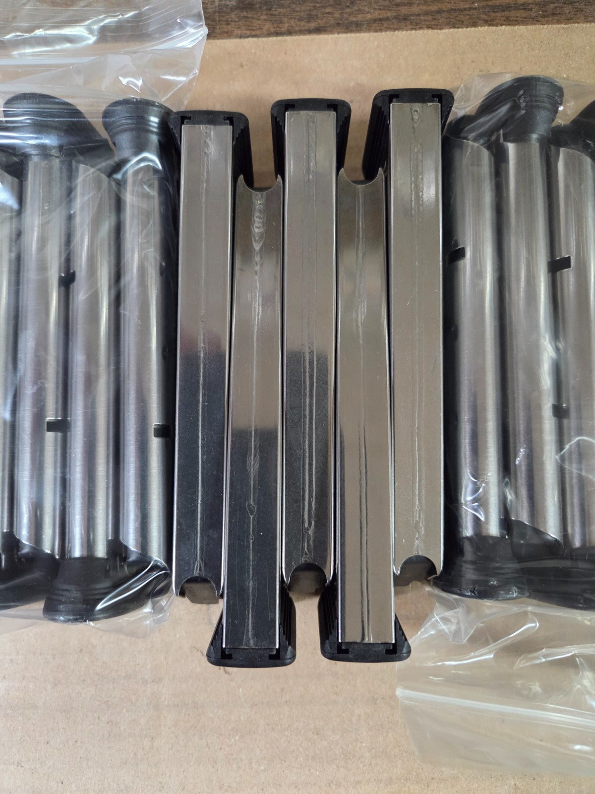 Extended 1911 .45 Caliber Hybrid Magazine Set - Stainless Steel, 8-Shot, Flared Base, 5 pcs.