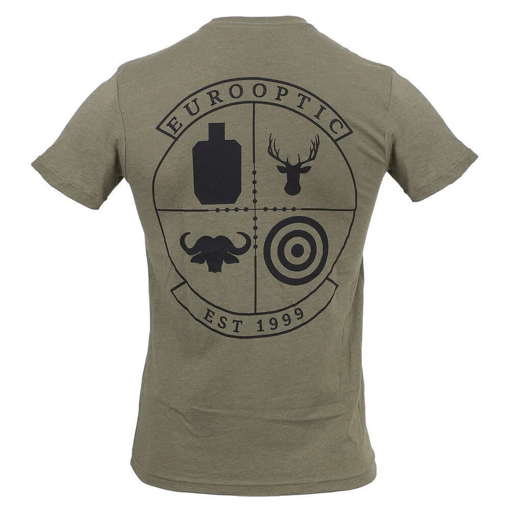 EuroOptic Green Graphic T-Shirt Crew Neck - Casual Men’s Top