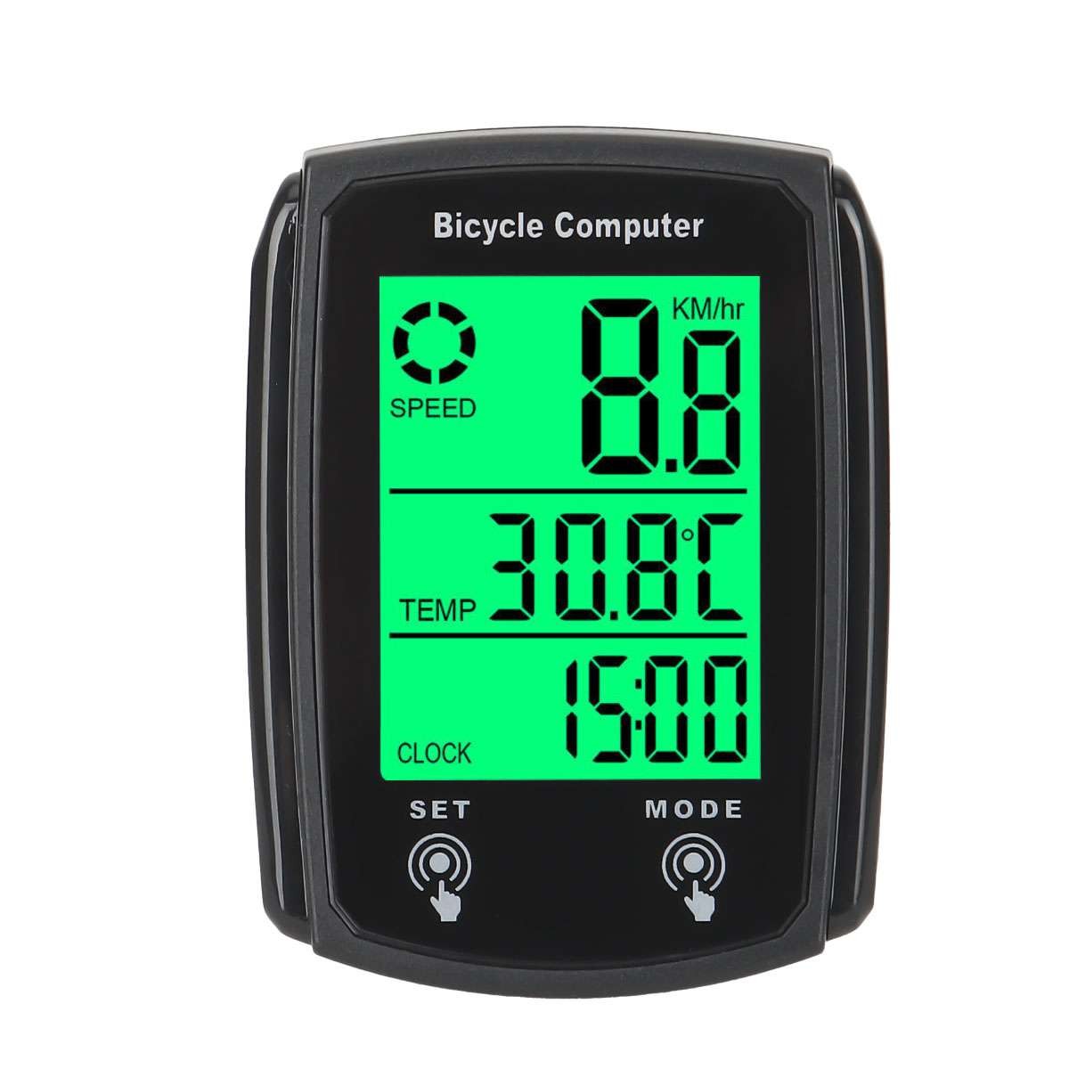 Wireless Digital Bicycle Speedometer with LCD Odometer and Waterproof Design