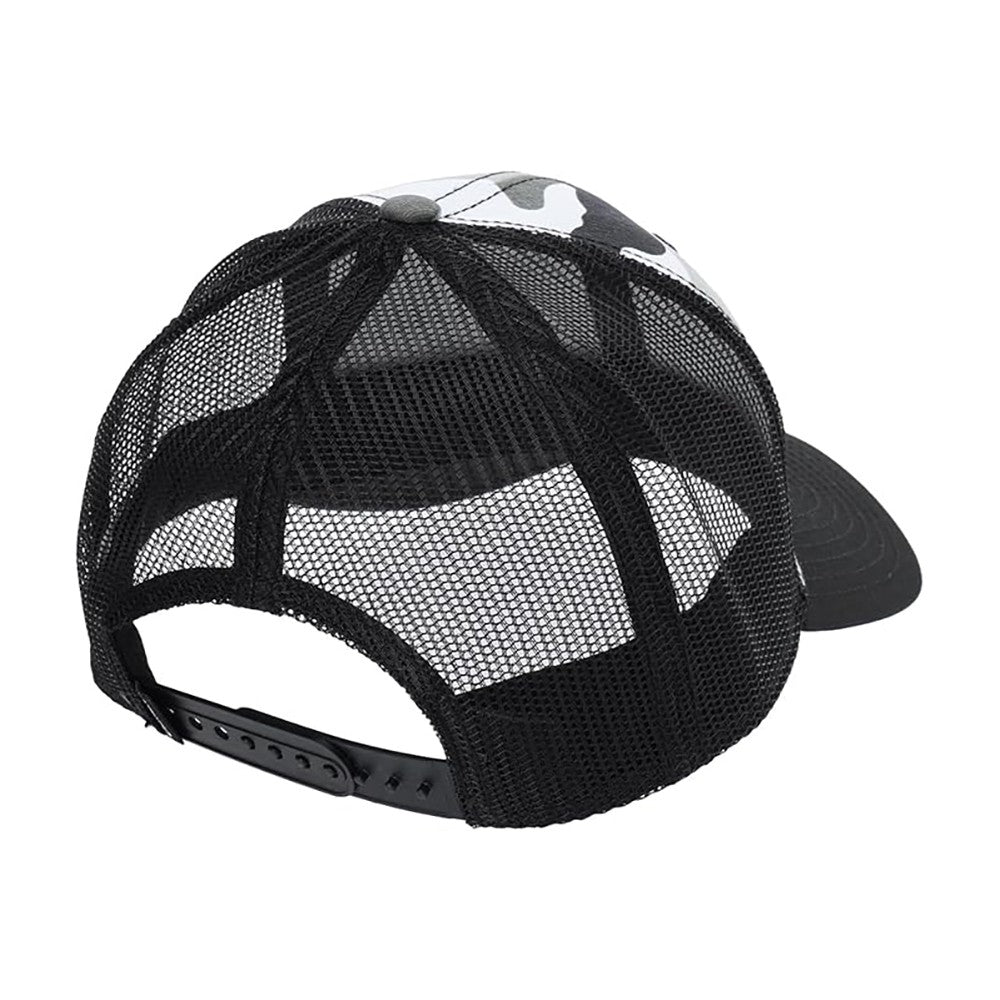 Trucker Hat Cap with Mesh Back and Snapback Closure - Grey Camo XS