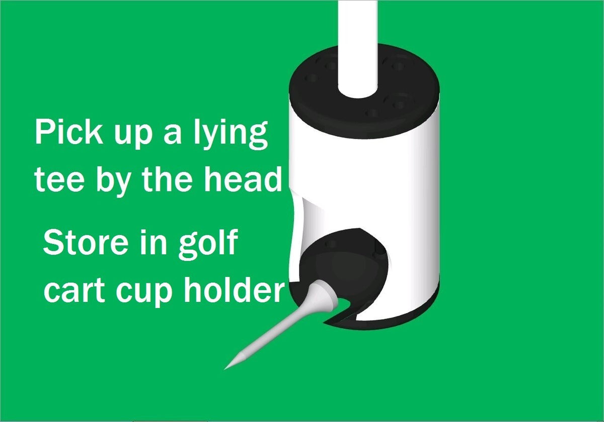 Golf Teeing Device for Seniors with Bending Issues - Easy Self-Standing T-Place