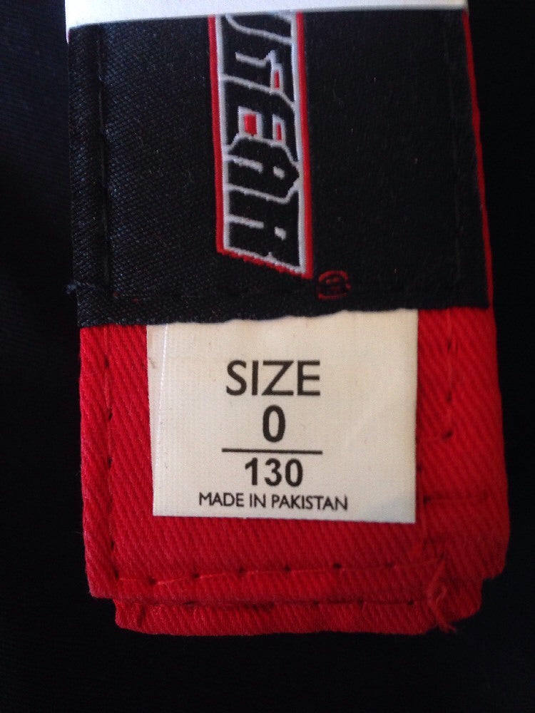 Red Solid Rank Belt 0 - Revgear Karate Jiu-Jitsu Judo Kung Fu Belt