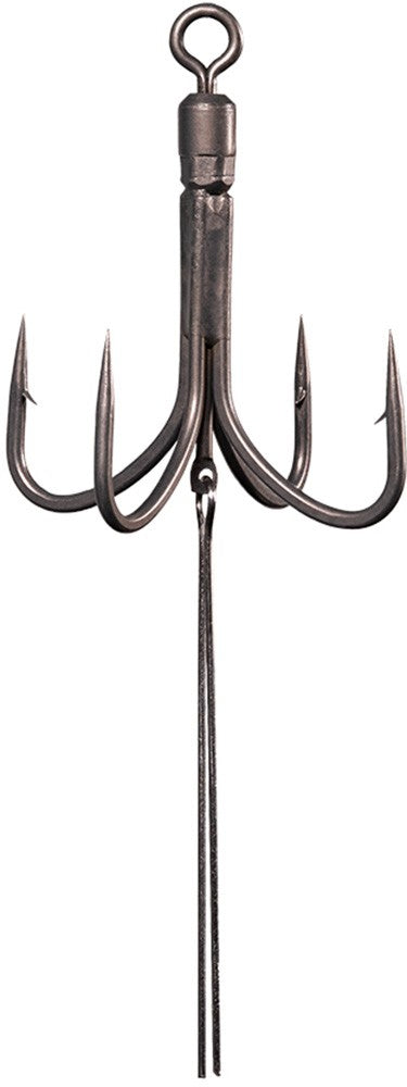 Fishing Hooks for Soft Baits - Quad-Point Urchin-Style Tackle, Multiple Sizes