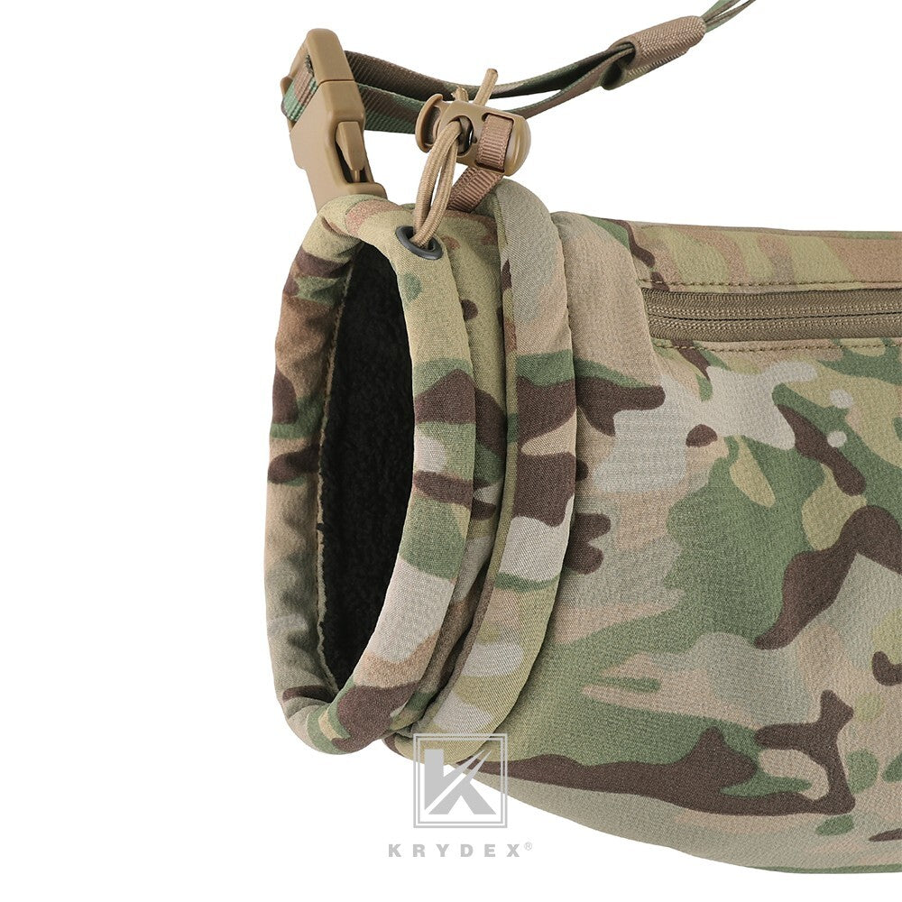 KRYDEX Tactical Soft Shell Hand Warmer Vest with Removable Neck Strap