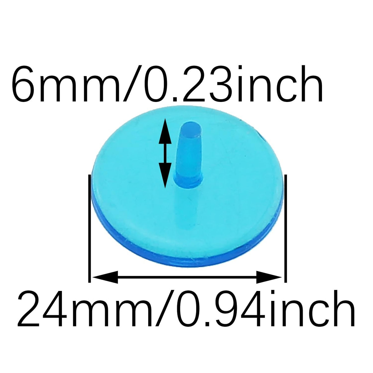 100 Pcs Golf Ball Markers 0.94 Inch Plastic Round Position Markers