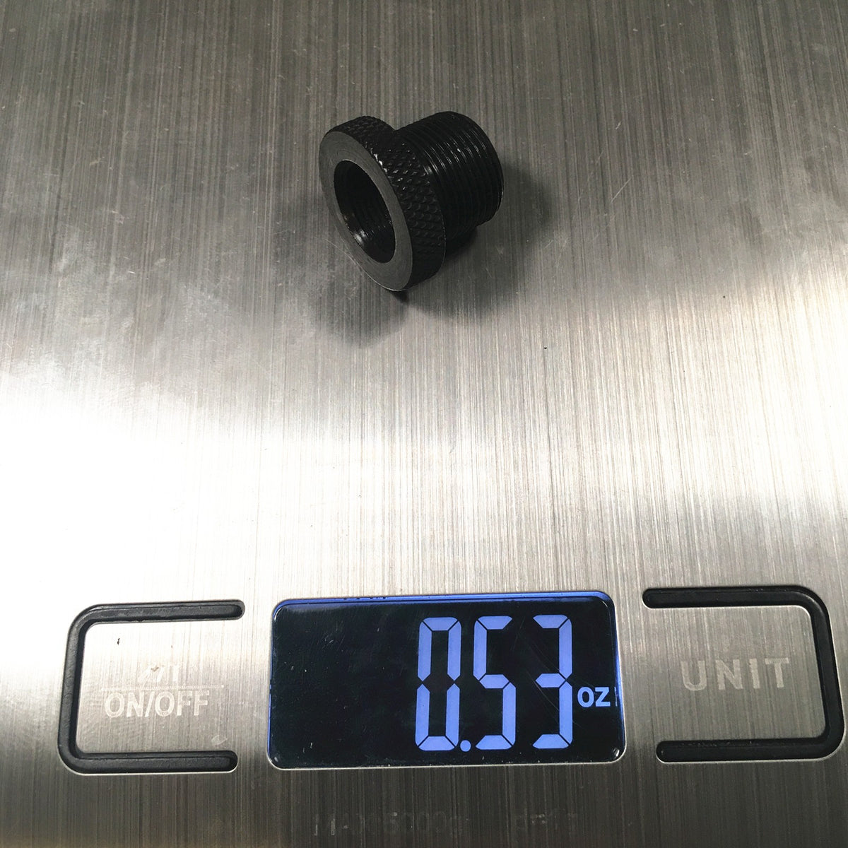 Thread Adapter Set 1/2x28 to 5/8x24 with Crush Washer - Steel or Aluminum, USA Made