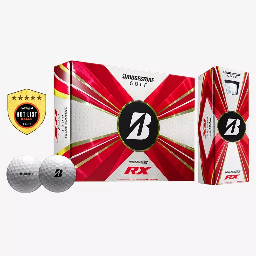 Bridgestone Tour B RX Golf Balls 1 Dozen - White 2022 Model