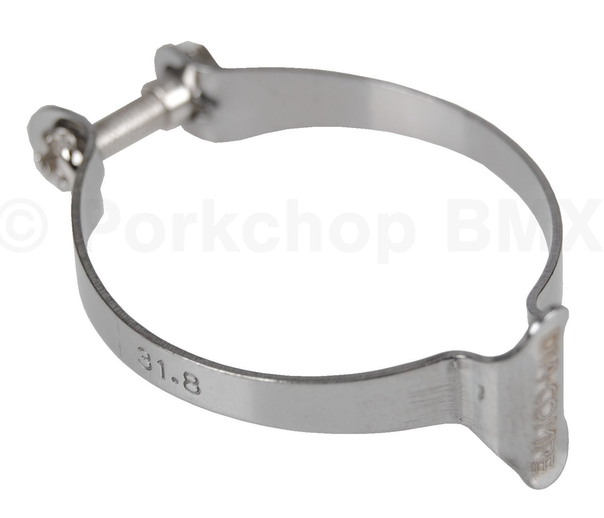 Bike Brake Cable Housing Frame Clip Clamp - 31.8mm Chrome Bicycle Part