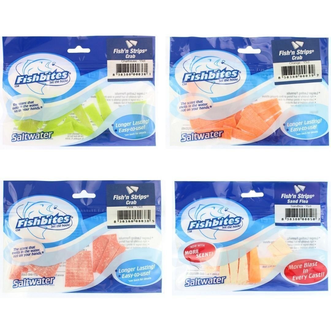 Long-Lasting Saltwater Fishing Bait Strips for Surf, Pier & Jetty Fishing