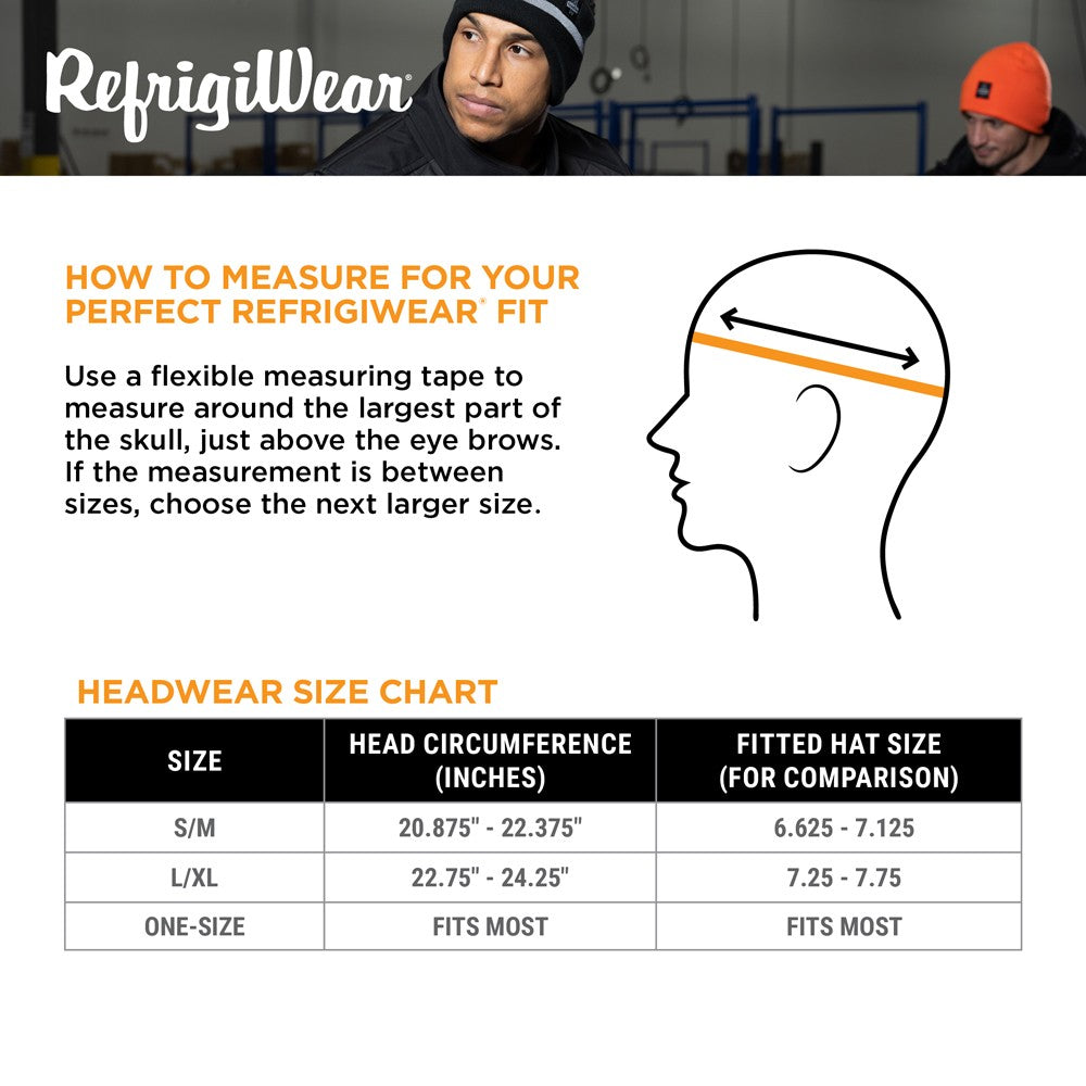 RefrigiWear Double Layer Headband with Reflective Stripe for Cold Weather