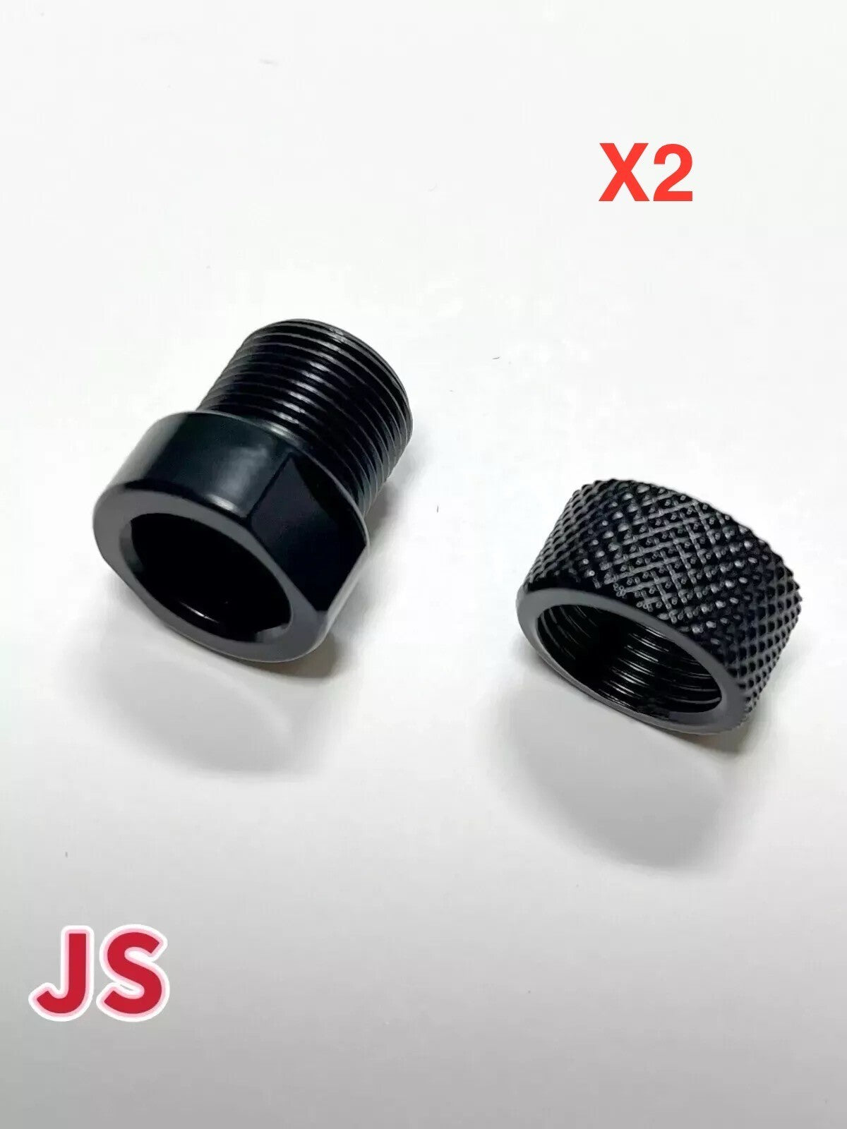 M9x.75 to 1/2-28 Thread Adapter for GSG Firefly and Mosquito - 2 Pack with Thread Protector