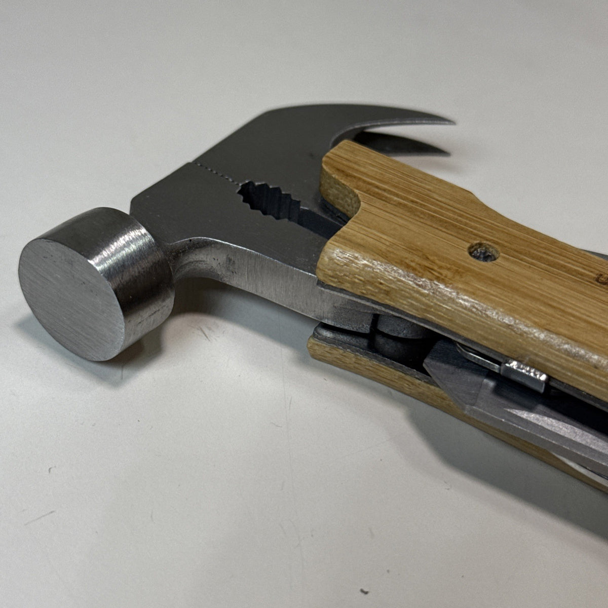 12-Inch Multi-Tool Hammer with Wood Handle and Stainless Steel