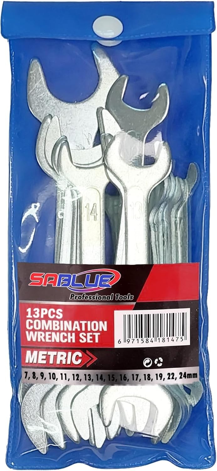 8mm-24mm Cone Wrench Set - Double Ended Bicycle Tool Kit (10 Pieces)
