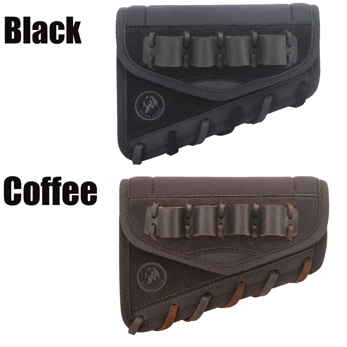 Leather Rifle Cheek Rest Recoil Pad for Hunting & Shooting