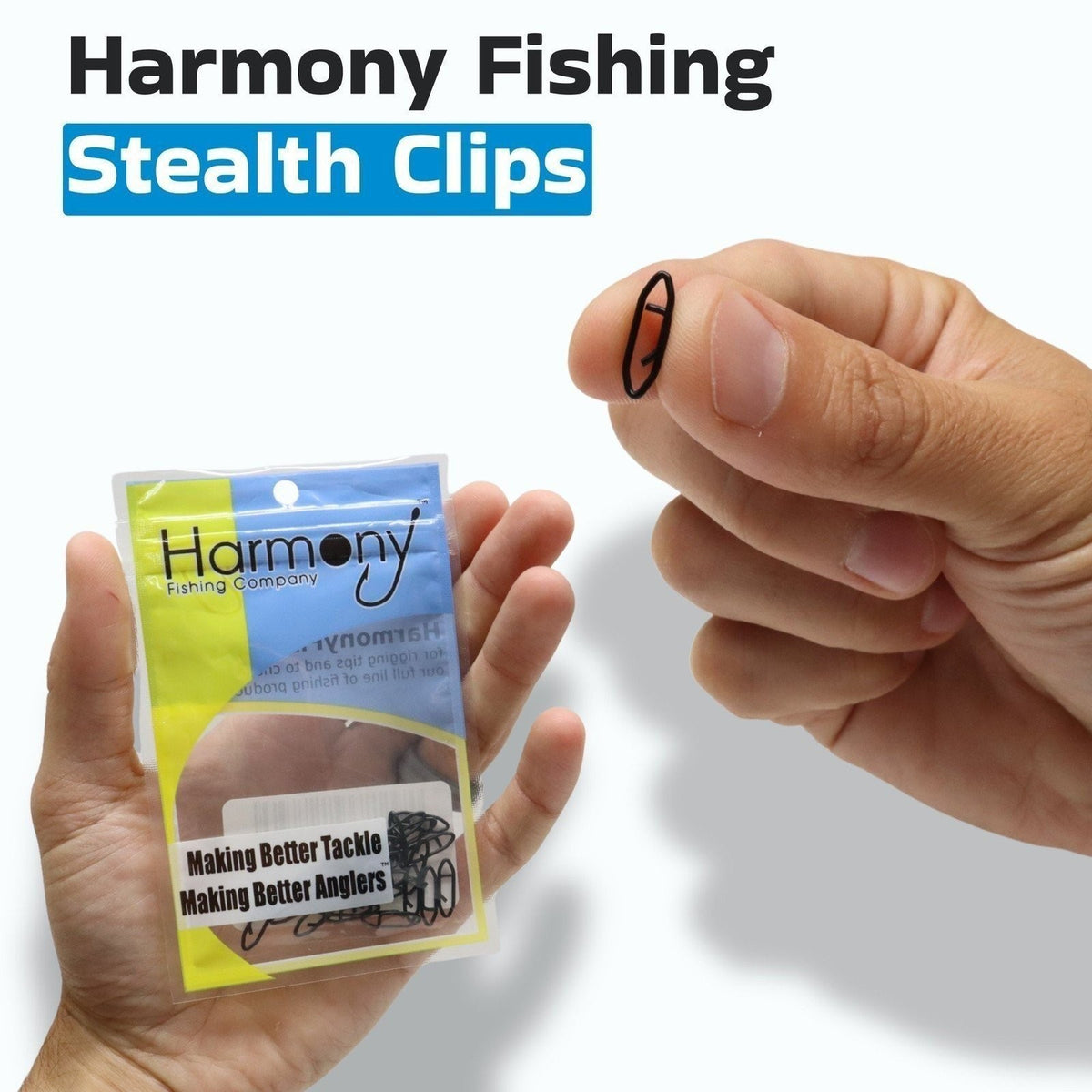 Fishing Snaps & Clips Set - Black Stainless Steel Lure Attachments - Multiple Sizes