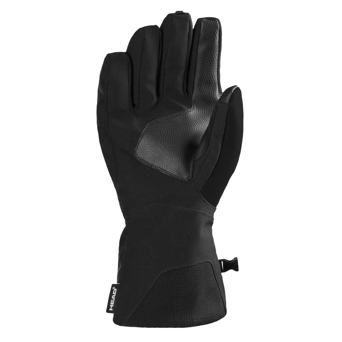 Unisex Ski Gloves Waterproof Touchscreen Winter Gloves with Zipper Pocket - Black XL