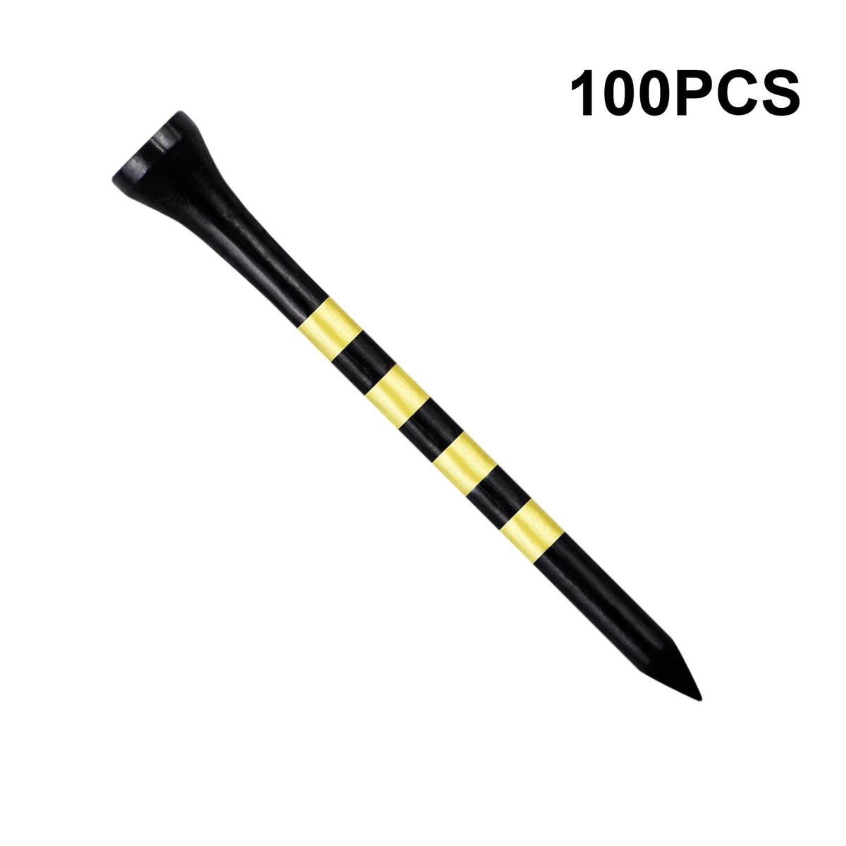 Wooden Golf Tees 3-1/4 Inch Pack of 100 Bamboo Golf Tees Biodegradable