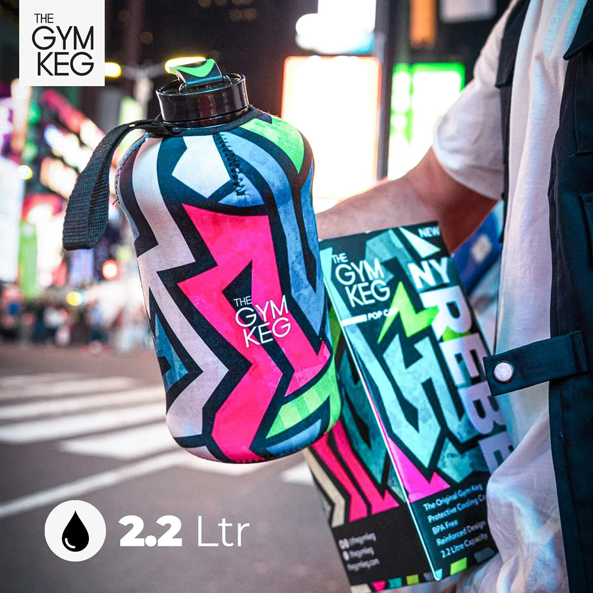 74 oz Insulated Water Bottle - Reusable Leakproof Hydration Flask
