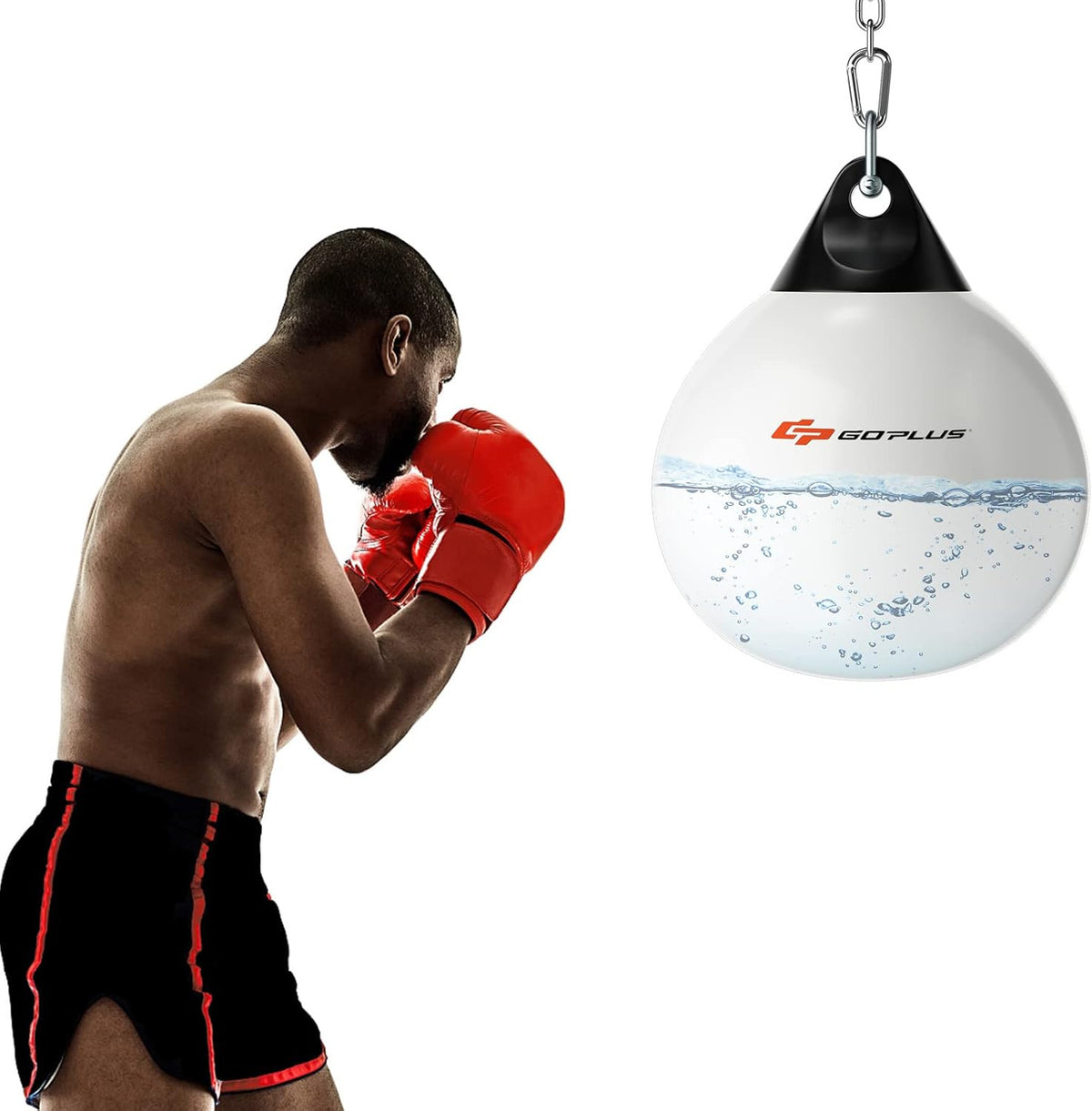 Heavy Punching Bag with Water Fillable Design - 21'' 180lb / 18'' 110lb MMA Boxing Equipment