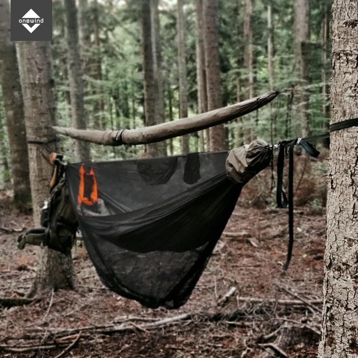 12ft Camping Tarp Sleeve Rain Fly for Hammocks and Tents - Water-Resistant, Easy Storage