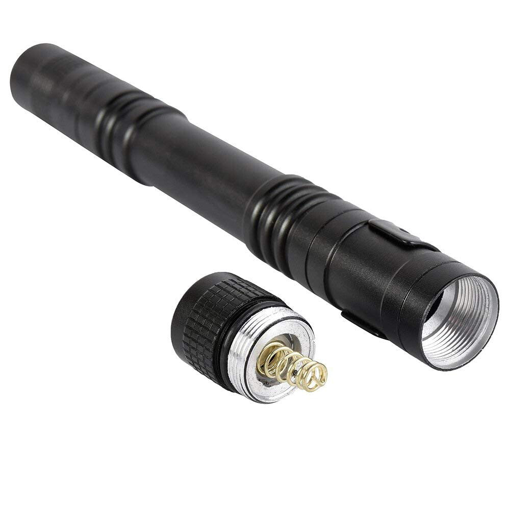 Mini LED Flashlight Pen Clip Set - Portable Waterproof Torch 5 Pack