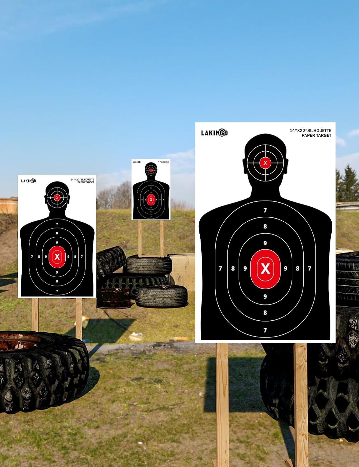 14x22 Inch High-Visibility Shooting Targets Pack for Range Practice