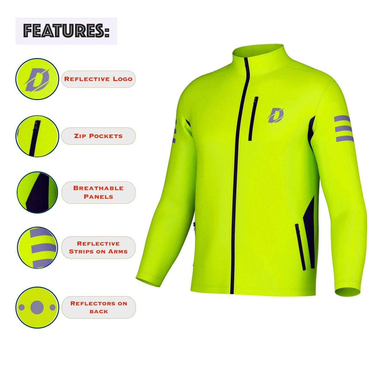 Men's Softshell Cycling Jacket Windproof Waterproof Winter Bike Coat
