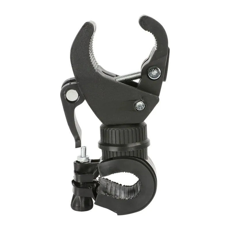 Bike Handlebar Light Mount Clip - 360° Swivel Flashlight Holder Bracket