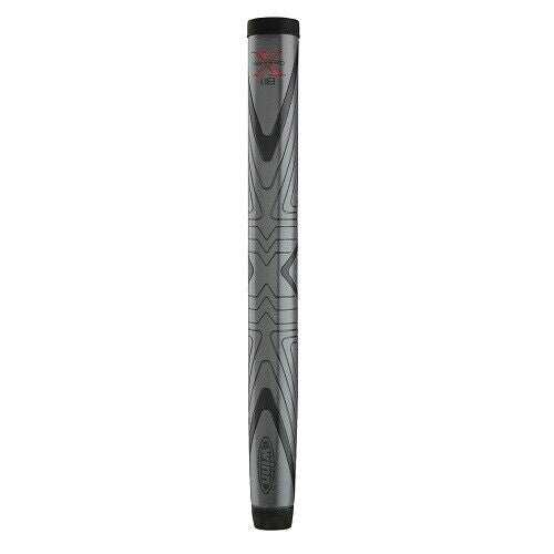 Midsize Putter Grip 1.32 Inch Gray/Black Golf Club Handle