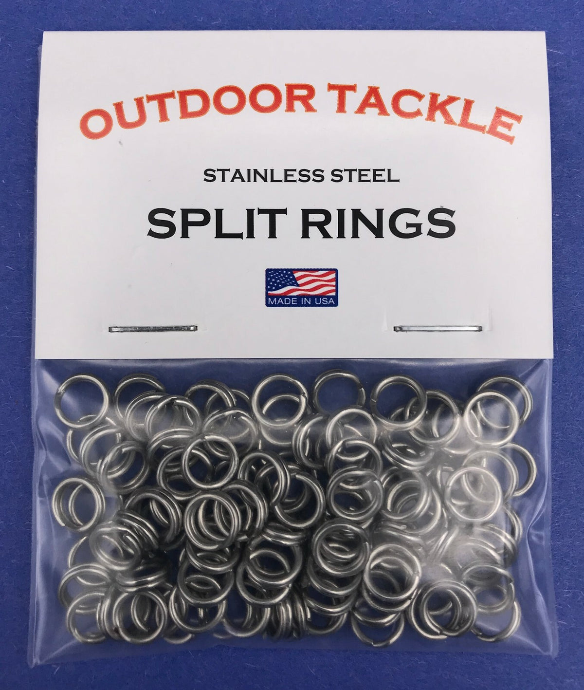 Stainless Steel Split Rings 6XH - 100 Count Fishing Tackle USA Made