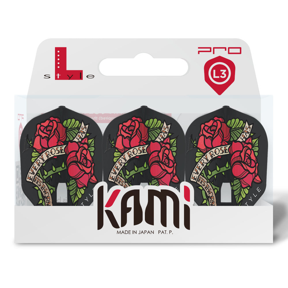 L-Style KAMI Lisa Ashton V1 Small Flight - L3 Pro Black Flights