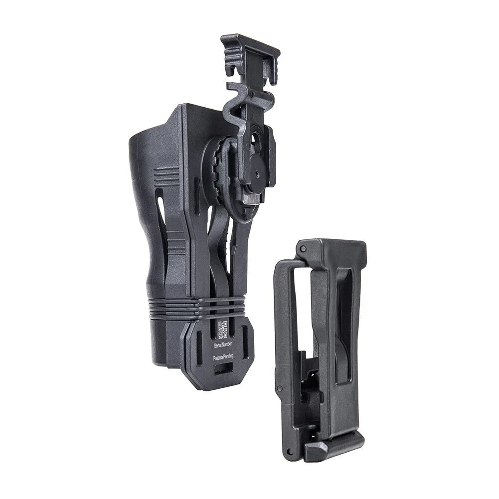 Universal Flashlight Holster for Fenix PD36R & More - Quick-Draw Rotary Case