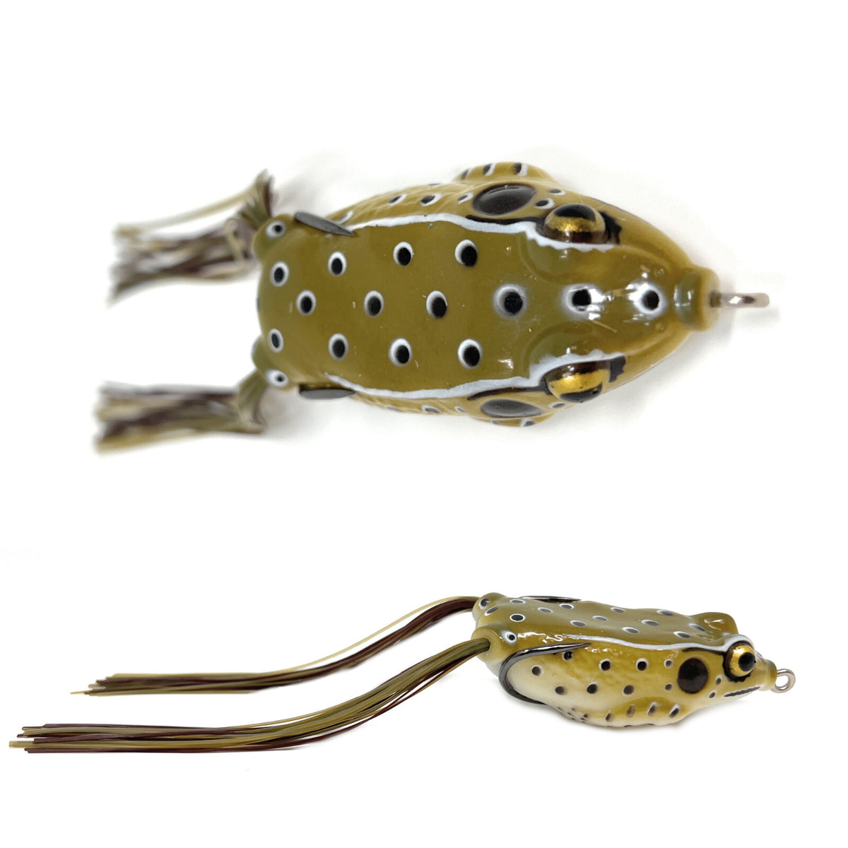Topwater Bass Fishing Lures Set - Hollow Body Frogs for Freshwater Angling