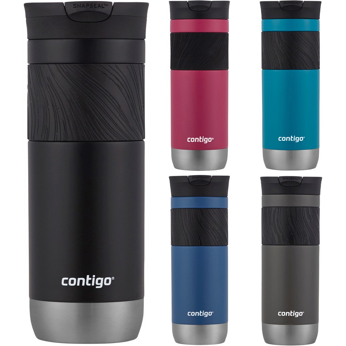 Insulated Stainless Steel Travel Mug 20 oz - SnapSeal Leakproof Coffee Cup
