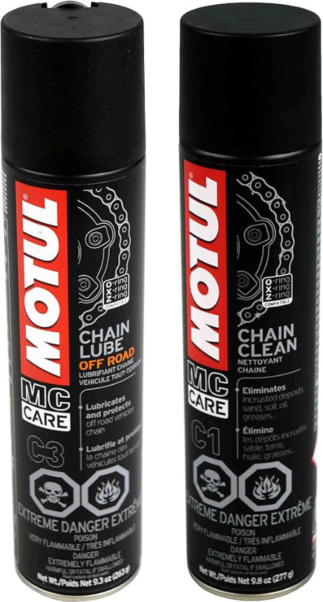 Bike Chain Cleaner and Lubricant Set for Off-Road Cycling