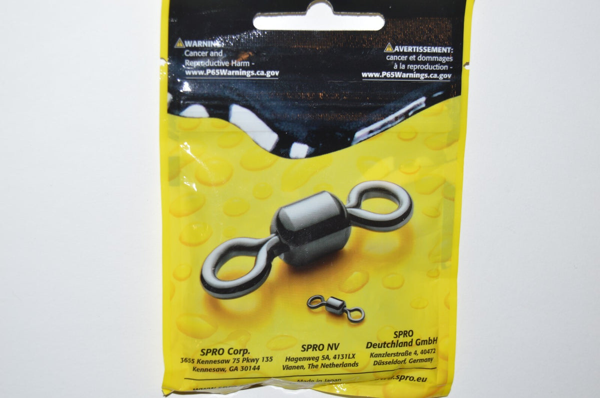 SPRO Power Swivels Size 2 230lb Test Pack of 50 Heavy-Duty Fishing Swivels