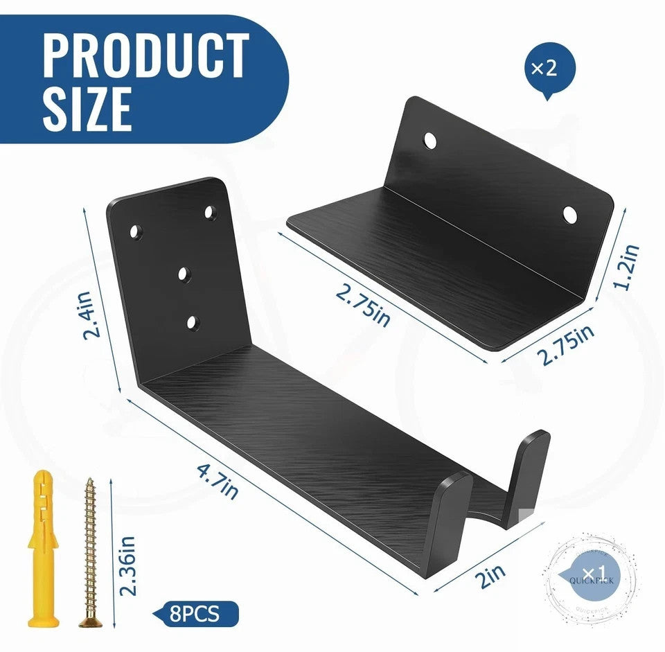 Heavy Duty Wall Mount Bike Hanger Rack for Garage & Indoor Storage