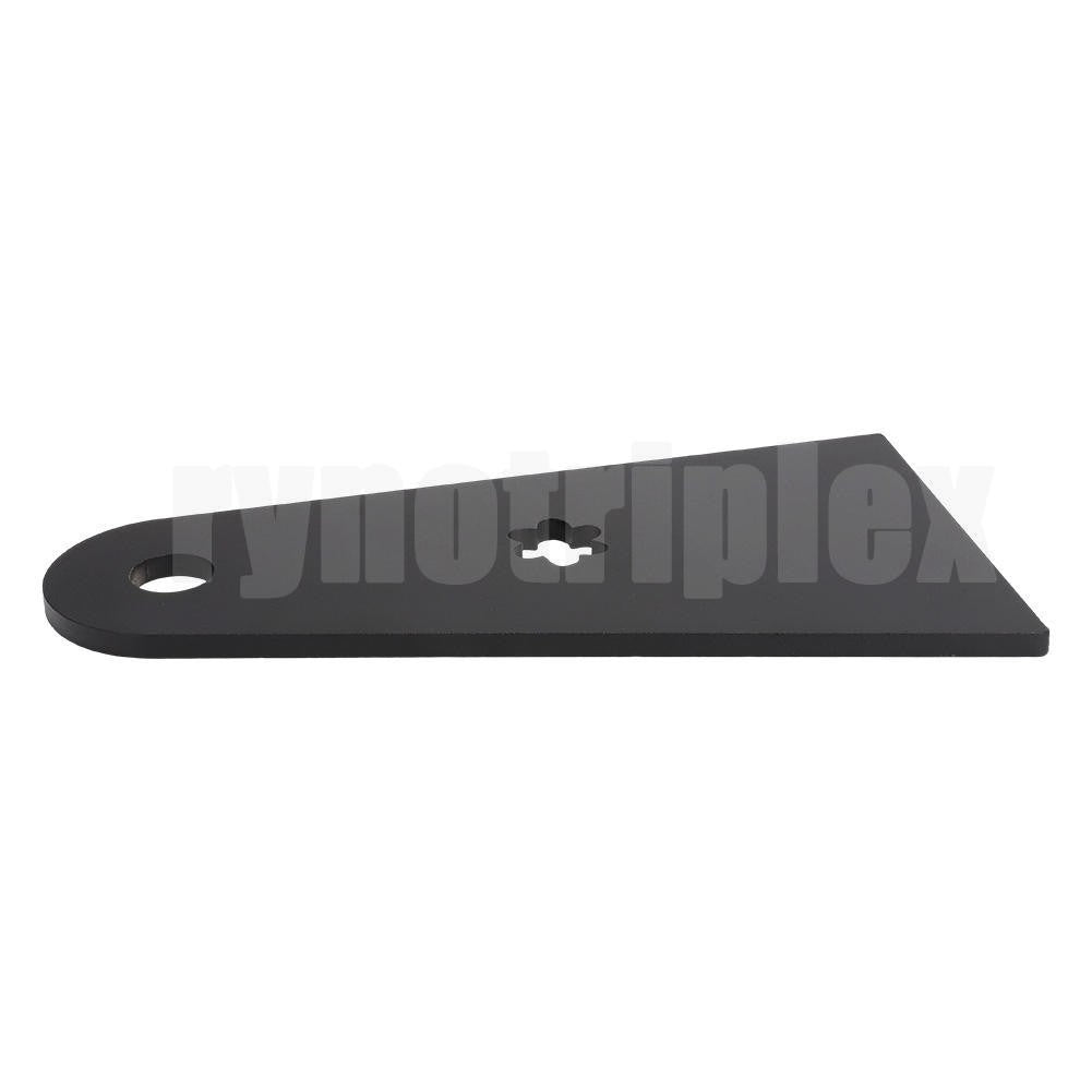 6in Flat Stretch Brake Tabs for Mini Bike Axle 5/8 Inch - Heavy Duty Iron Set