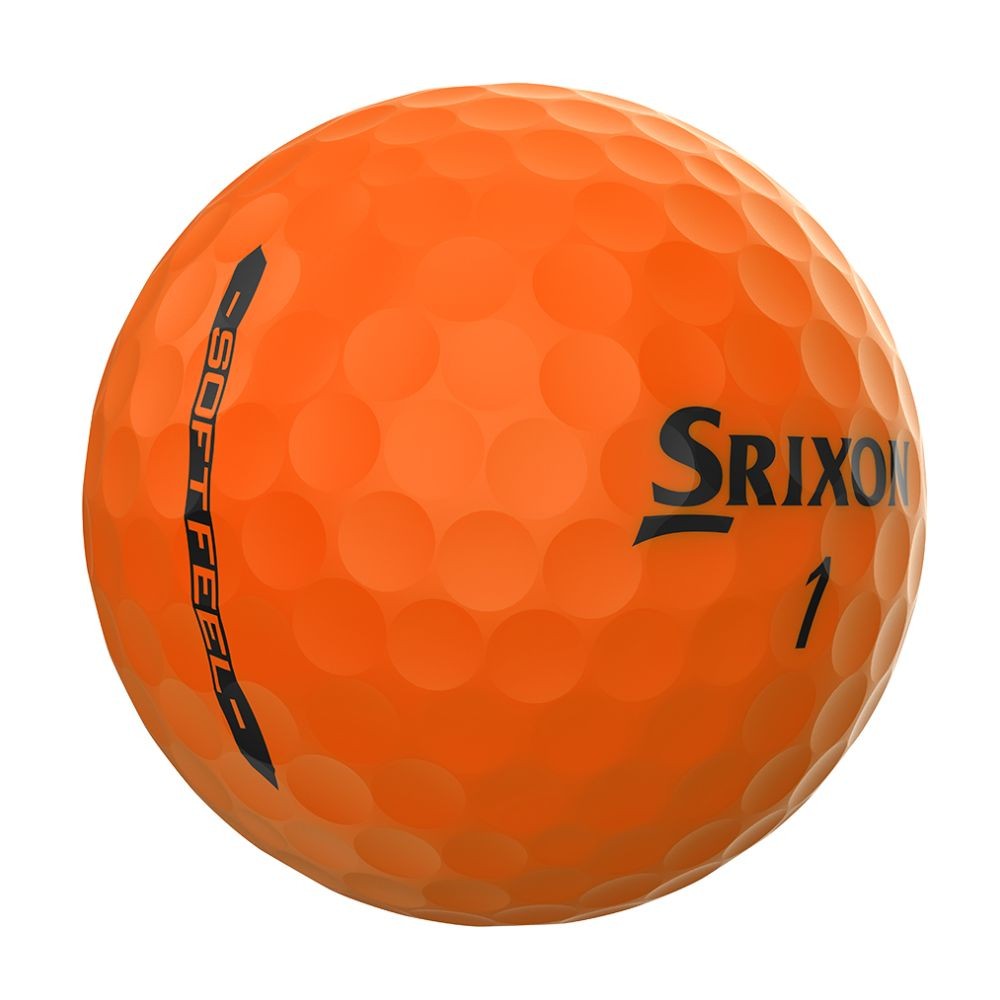 Srixon Soft Feel 14 Brite Orange Golf Balls - 3 Dozen, Distance & Soft Feel