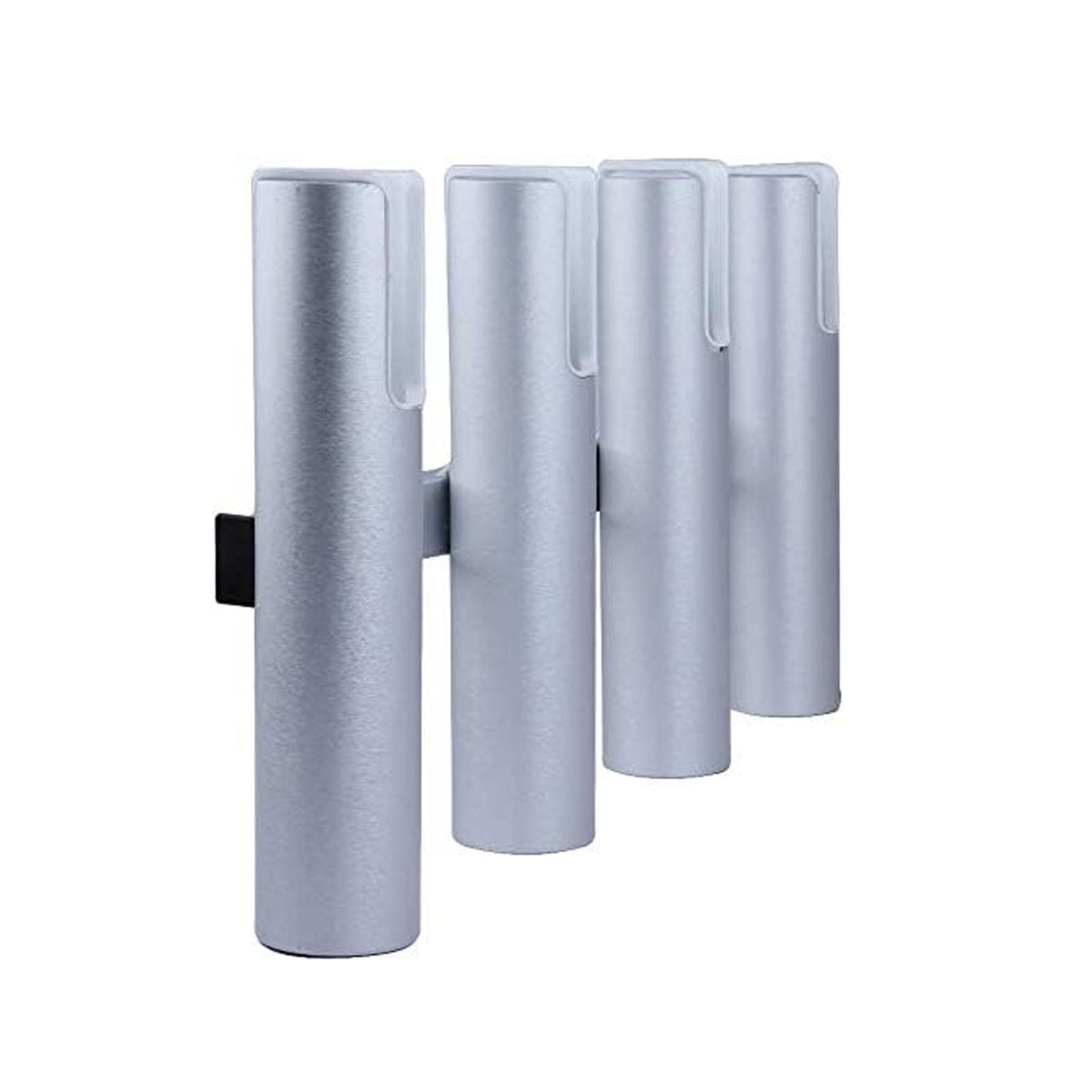 Aluminum Boat Fishing Rod Holders 4 Tubes - Heavy Duty, Rustproof, Silver