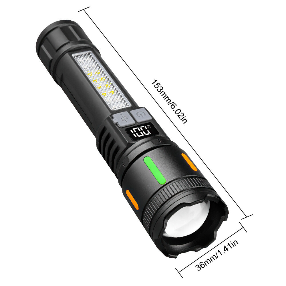 Super Bright Rechargeable LED Tactical Flashlight 990000000 Lumens Waterproof Zoomable Work Light