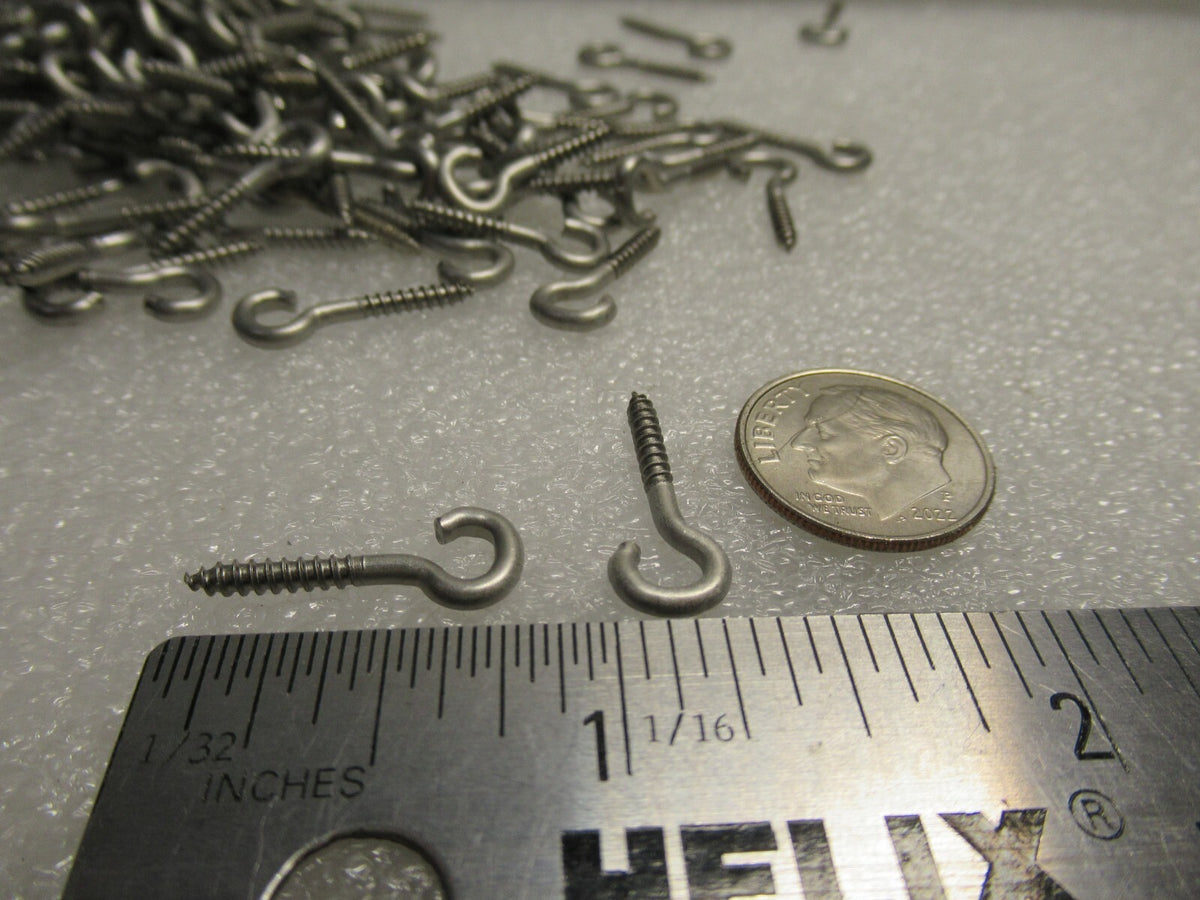 Stainless Steel Screw Eyes for Fishing Lure Making & Repairs - Multiple Qty