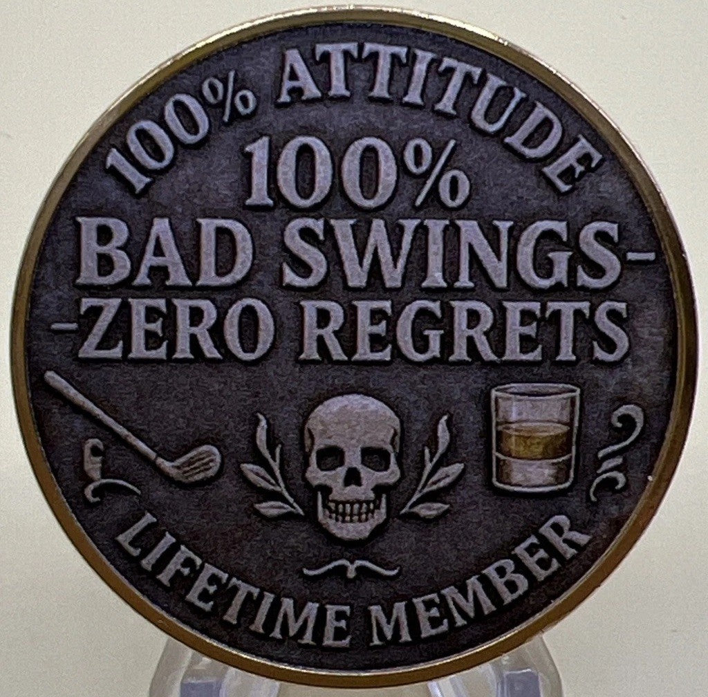 Golf Challenge Coin & Ball Marker - Lifetime Member Collectible