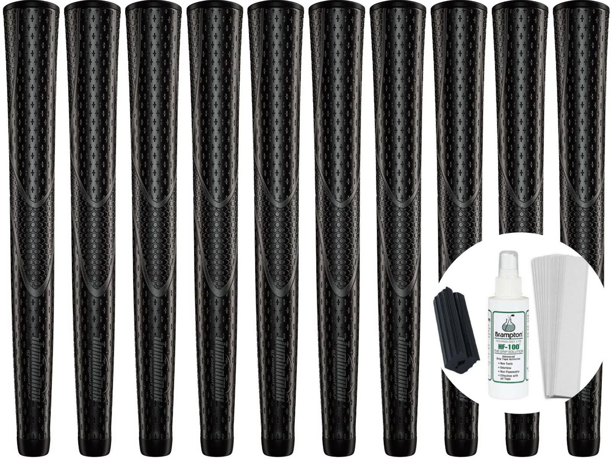 Golf Grip Set JumboMax Tour Series Oversize Medium +5/16 Inch - 10 grips & Kit