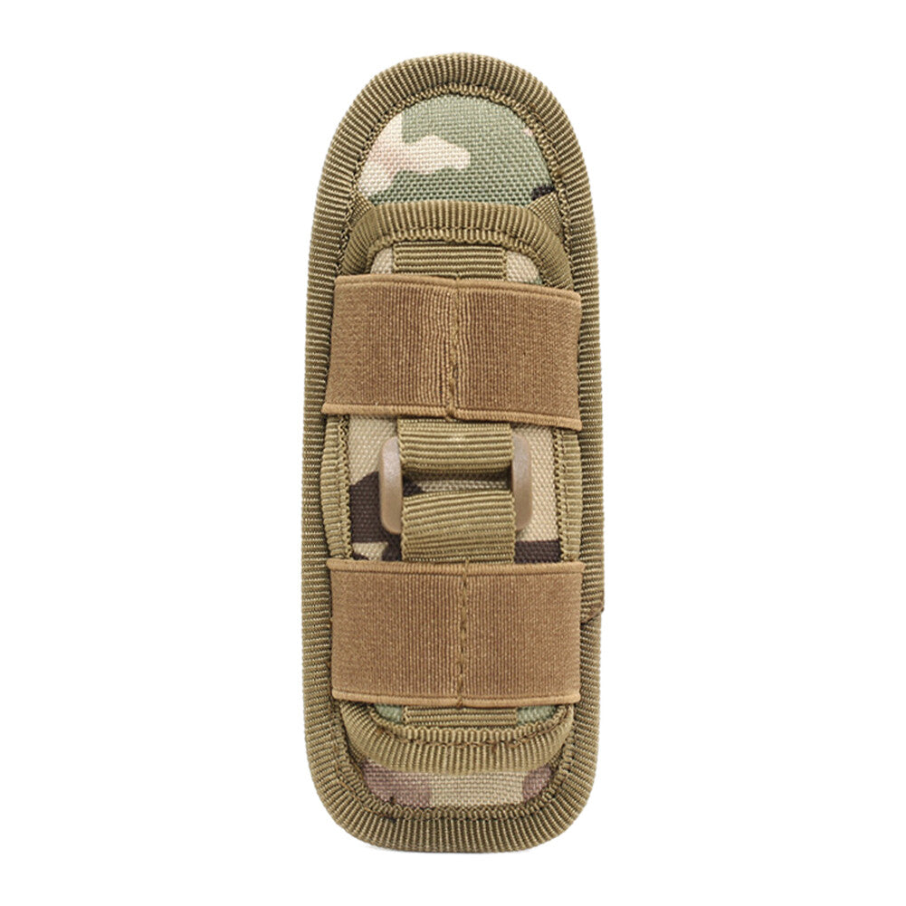 Tactical Flashlight Holster with Rotatable 360° Clip Belt Pouch for Outdoor Use