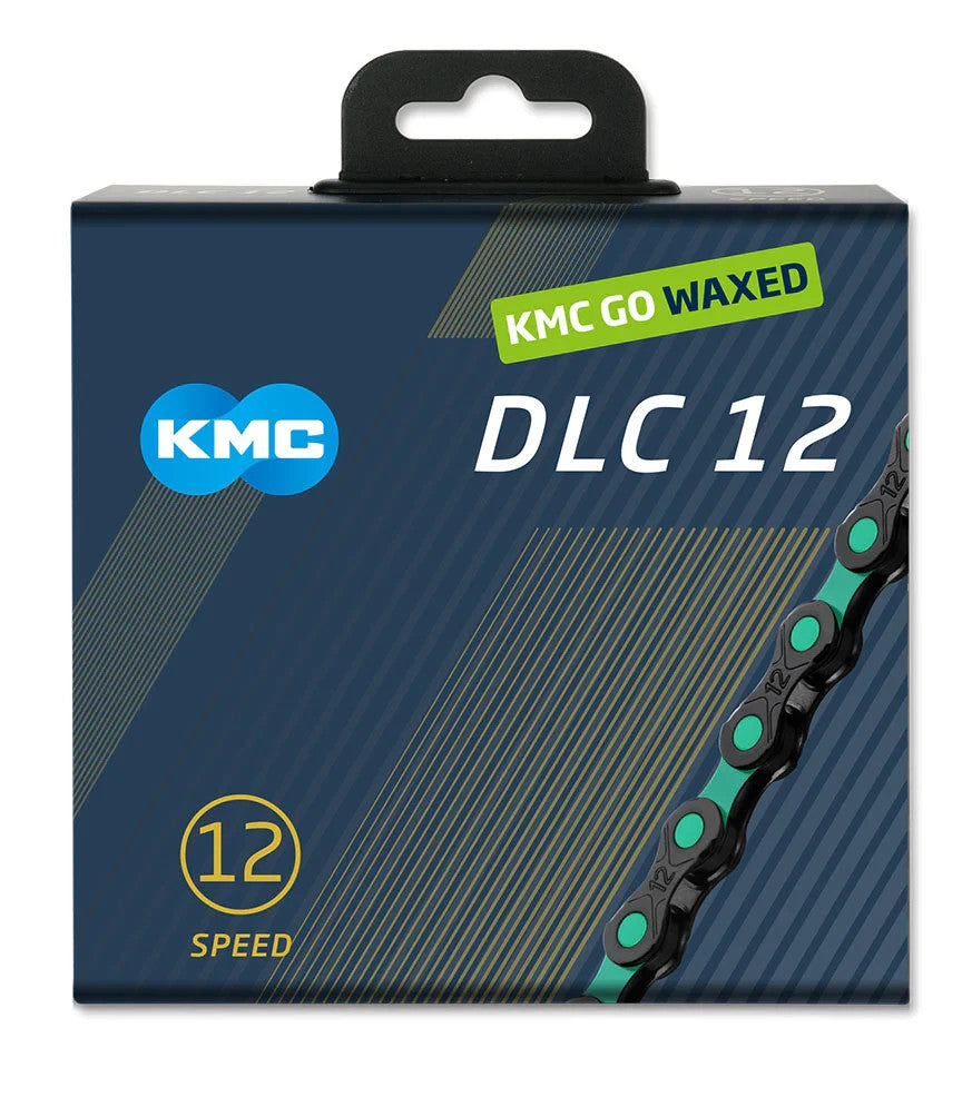 KMC DLC 12-Speed Waxed Mountain Road Bike Chain 126 Links for Shimano SRAM
